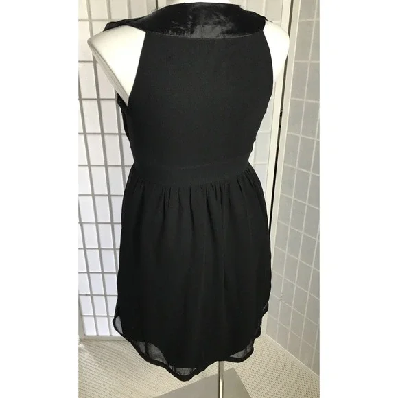 Francesca's Origami Pleated Sleeveless Sheath Party‎ Dress Size Small Black NWT - Picture 6 of 16